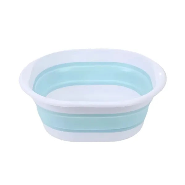 Portable Foldable Washing Basin Plastic and TPR Bucket