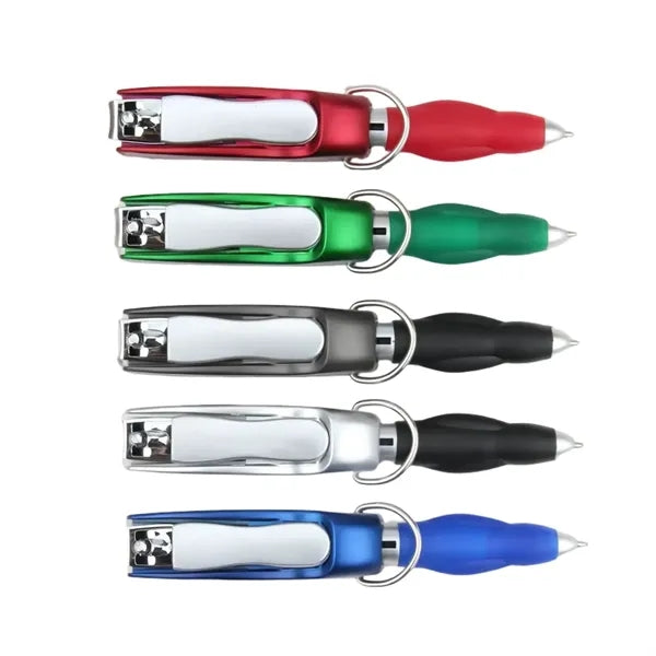 Portable Multi-function Nail Clipper with Ballpoint Pen