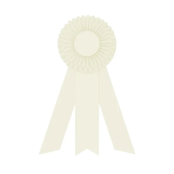 5" Double Rosette 12" long w/3 Streamers