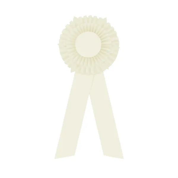5" Double Rosette 12" long w/Peaks & 2 Streamers