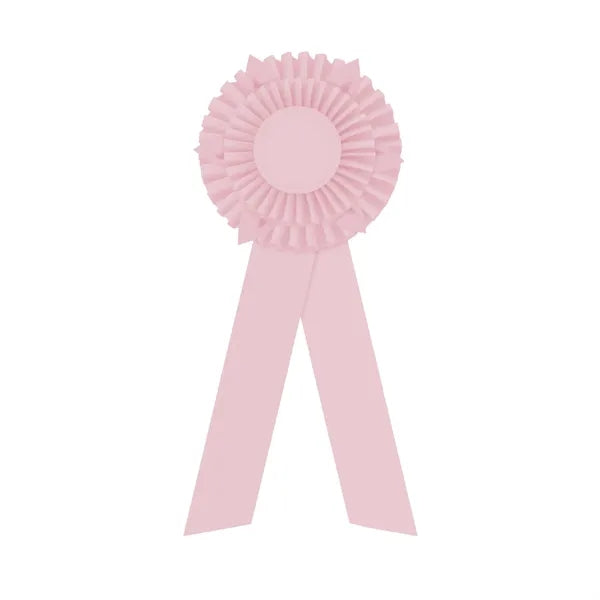 5" Double Rosette 12" long w/Peaks & 2 Streamers