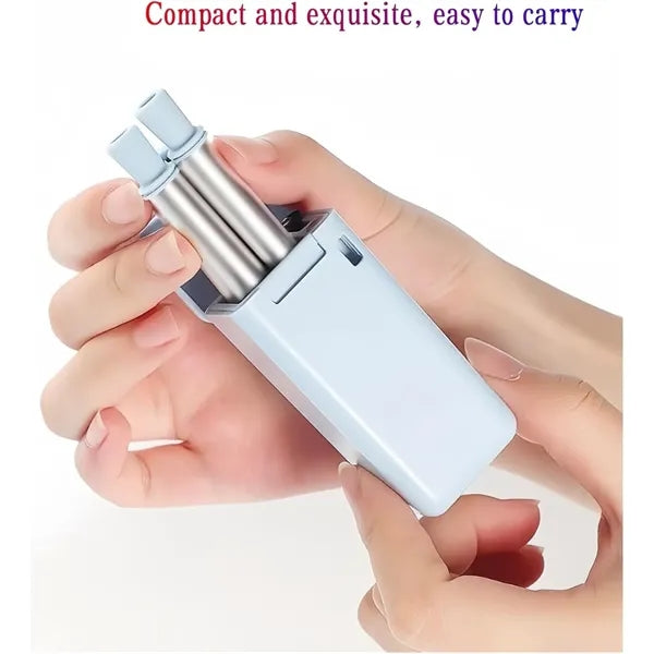 Stainless Steel Folding Straw with Cleaning Brush