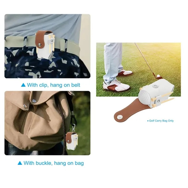 Tee Holder Golf Ball Carry Pouch