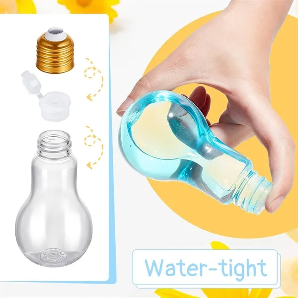 Light Bulb Bottle Clear 100ML Plastic Candy X-mas Decoration