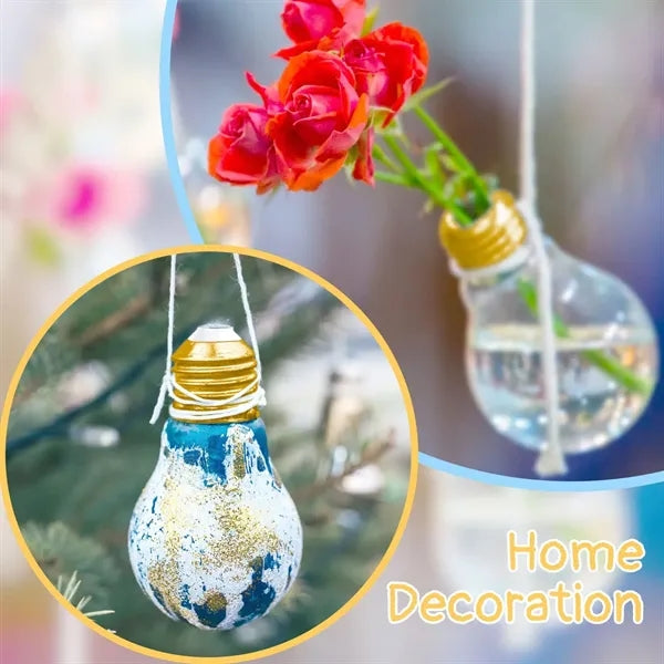 Light Bulb Bottle Clear 100ML Plastic Candy X-mas Decoration