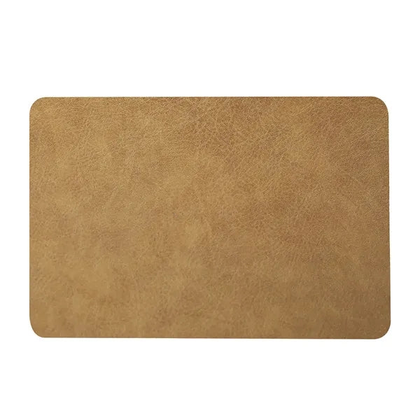 Faux Leather Placemats Waterproof Stain Resistant Table Mats