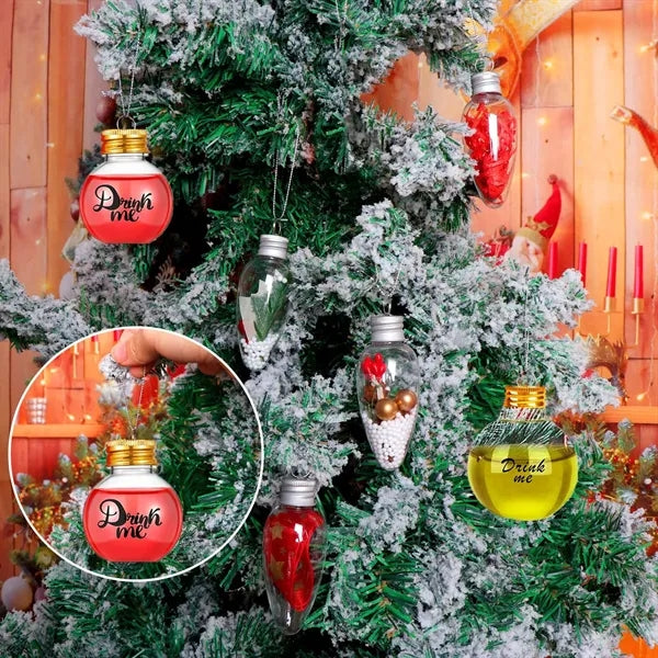 Clear Star Bell Xmas Tree Shape Ornaments Ball Bottle Party