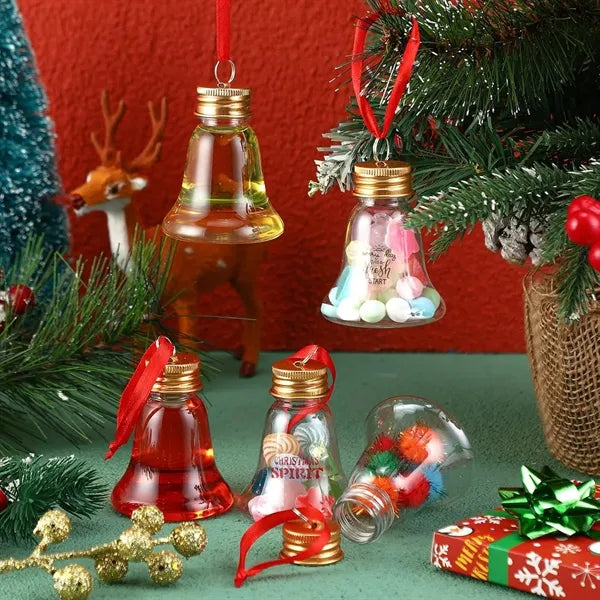 Clear Star Bell Xmas Tree Shape Ornaments Ball Bottle Party