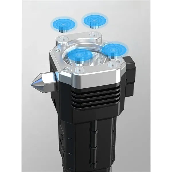 Car Emergency Flashlight with Power Bank and Safety Tools