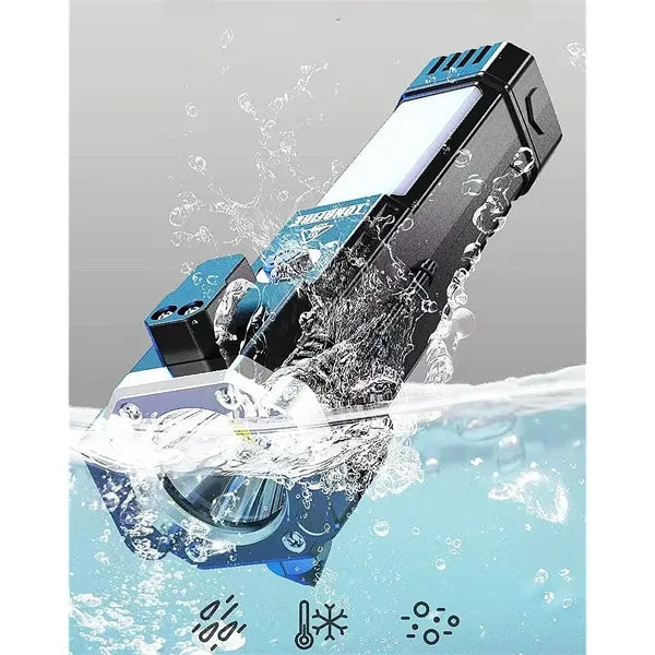 Car Emergency Flashlight with Power Bank and Safety Tools