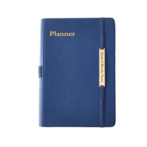 18 Months A5 Leather Planner Notebook 2025-2026