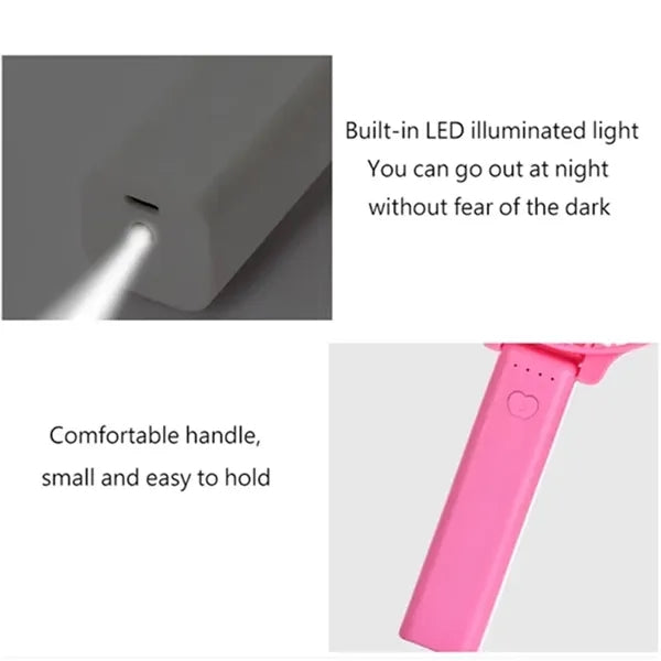 Mini USB Folding Electric Fan Handheld 3 Speed