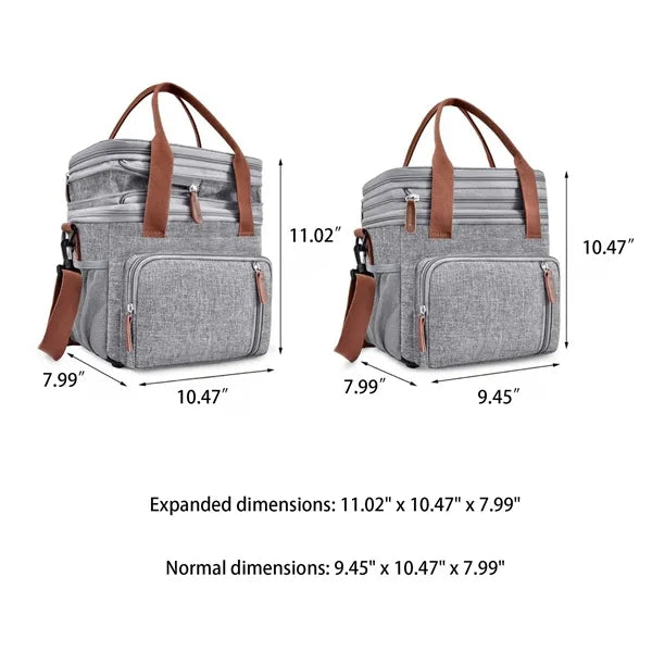 Outdoor Large Thermal Insulation Picnic Bag Aluminum Foil