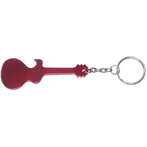 Guitar Shaped Bottle Opener Keychain