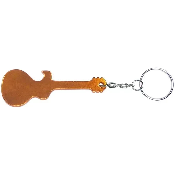 Guitar Shaped Bottle Opener Keychain