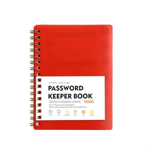 A6 Password Book With Alphabetical Tabs