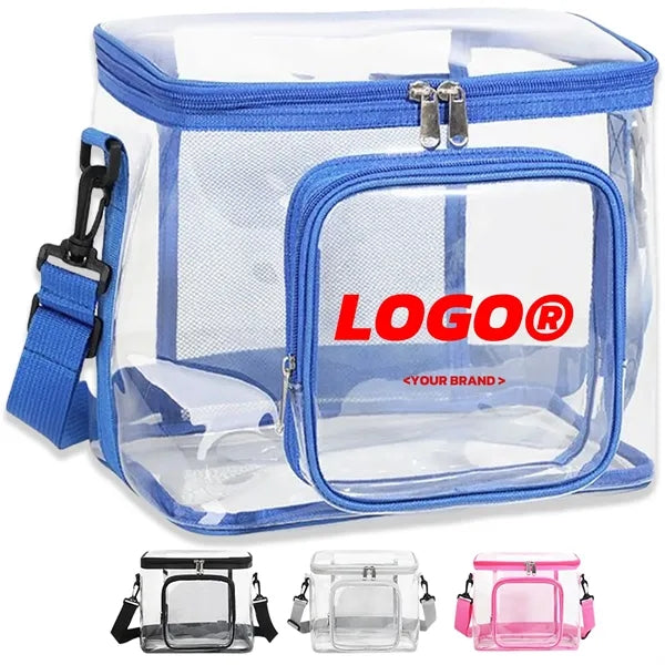 Clear Lunch Bag Work Office Plastic Transparent Tote picnic