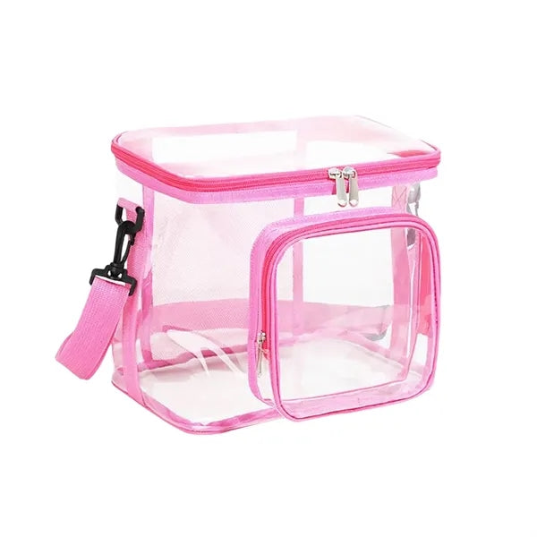 Clear Lunch Bag Work Office Plastic Transparent Tote picnic