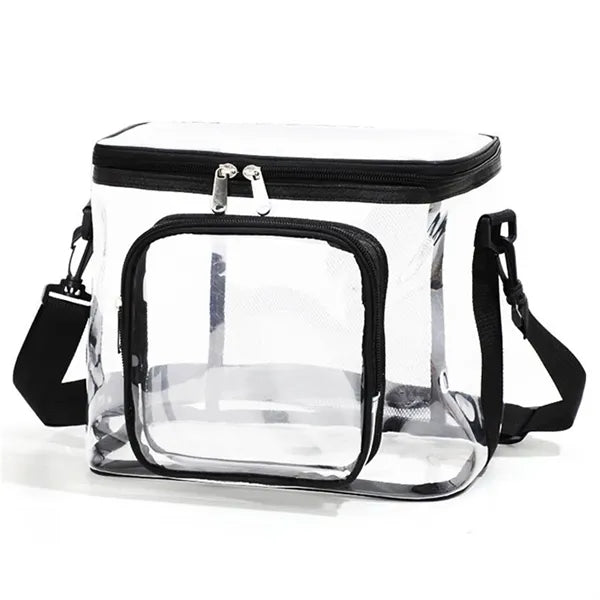 Clear Lunch Bag Work Office Plastic Transparent Tote picnic