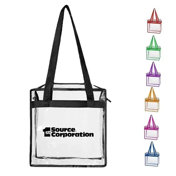 Clear PVC Zipper Tote Bag