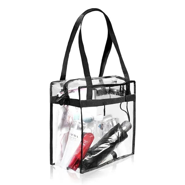 Clear PVC Zipper Tote Bag
