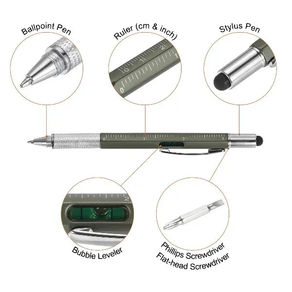 Multitool Ballpoint Touch Screen Stylus Capacitive Pen