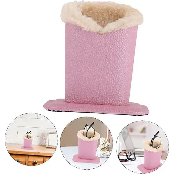 PU Leather Eyeglasses Glasses Display Stand