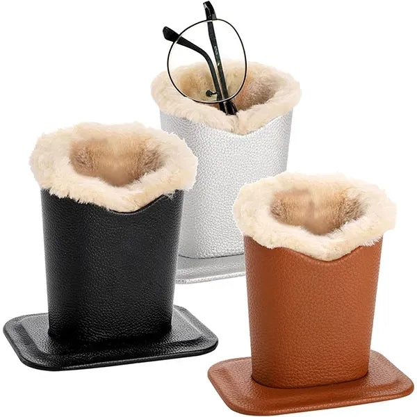 PU Leather Eyeglasses Glasses Display Stand
