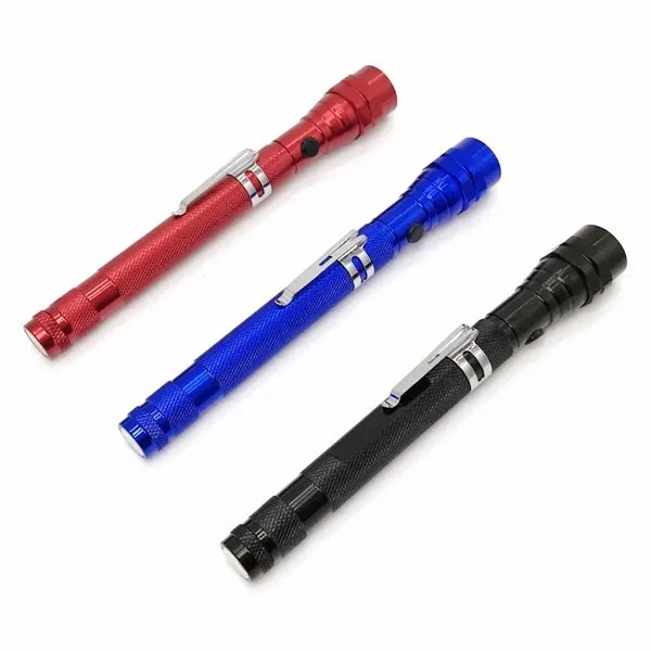 Extendable Telescopic Magnet Flashlight