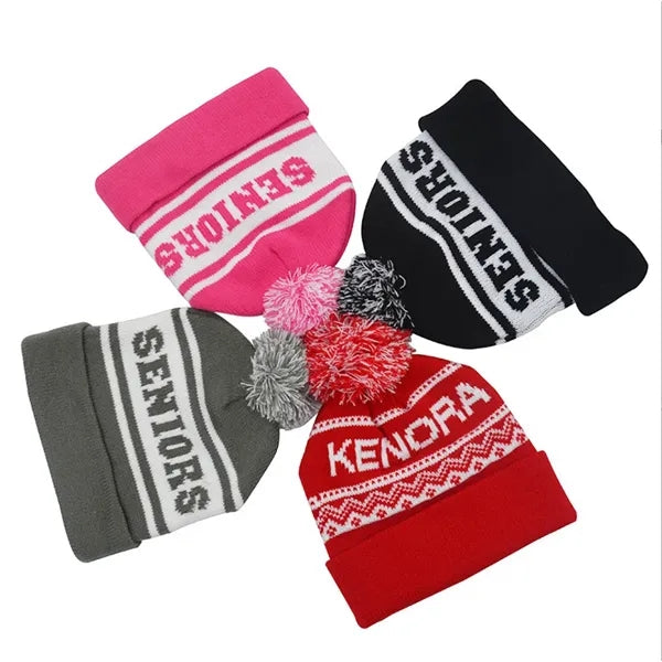 Knit Beanie with Pom