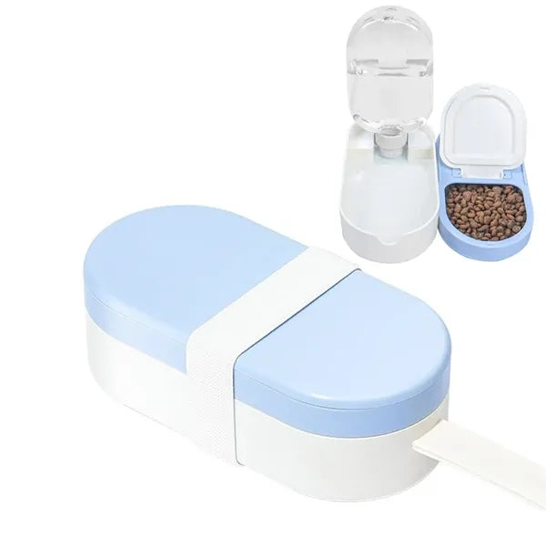 Dog Water Bottle Dispenser With Food Container