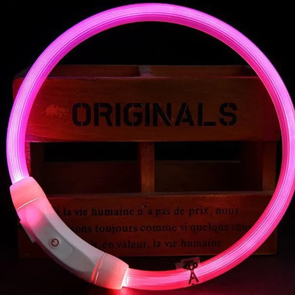 Glowing Adjustable LED Safety Collar
