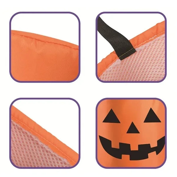 Halloween Trick or Treat Pumpkin Bucket Bulk Tote Candy Bags