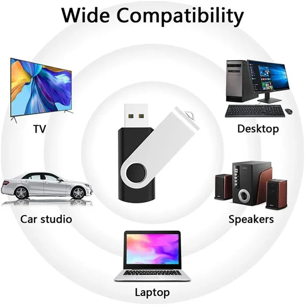 Zinc Alloy Portable 64GB USB 2.0 Flash Thumb Drive