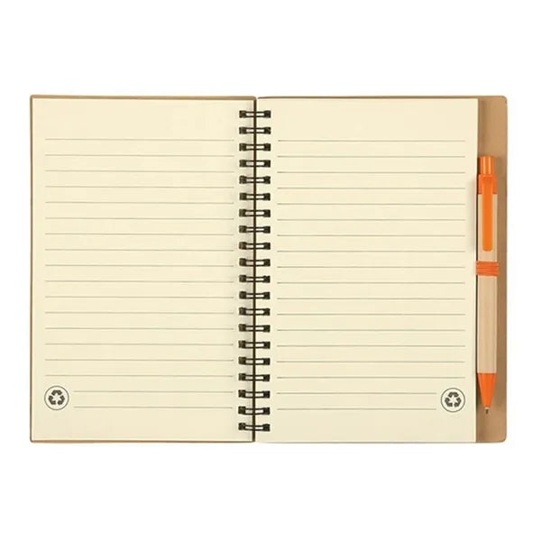 Eco Friendly Notebook With Matching Color Pen