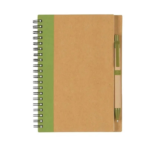 Eco Friendly Notebook With Matching Color Pen