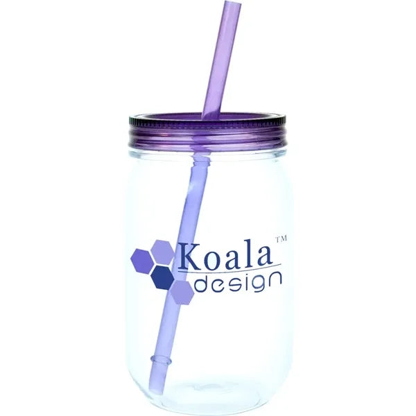 Liberty 24 oz Mason Jar Style BPA Free Acrylic Tumbler