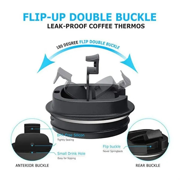 12Oz Insulated Coffee Mug With Lid