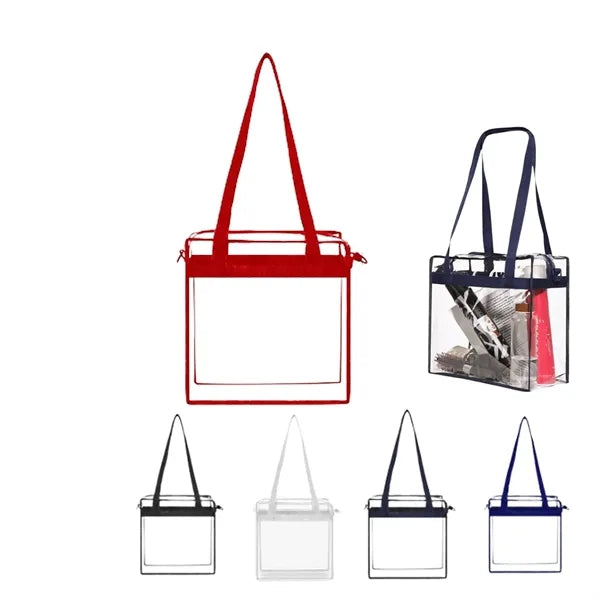 Clear PVC Jelly Bag with Functional Zipper Closure