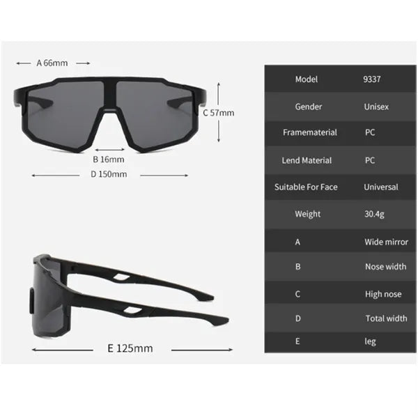 Polarized Cycling Sunglasses Lightweight Road Bike Shades
