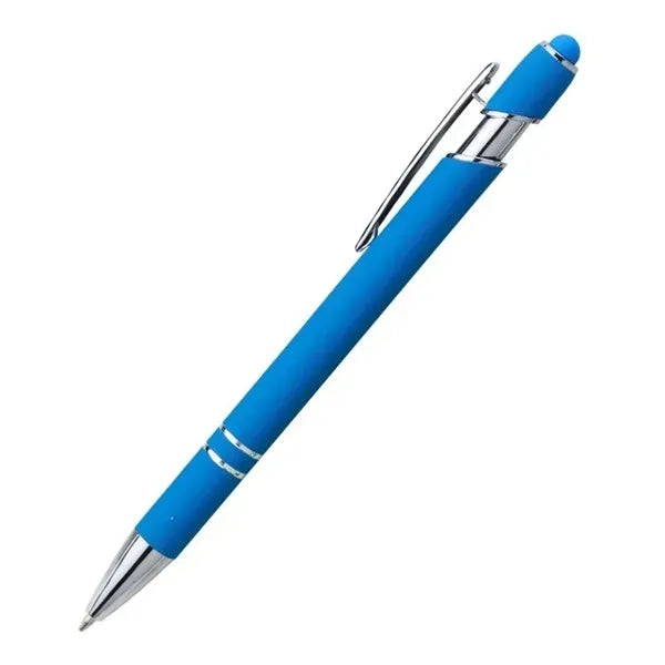 Press-to-touch screen ballpoint pen