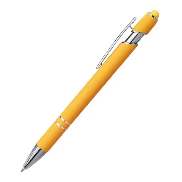 Press-to-touch screen ballpoint pen