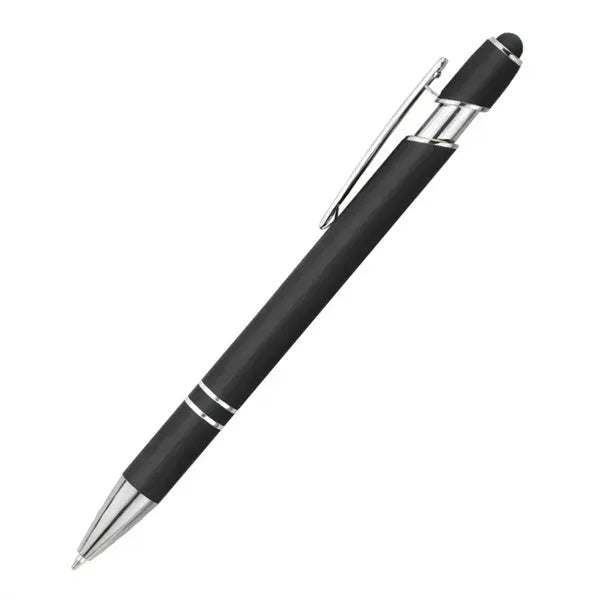 Press-to-touch screen ballpoint pen