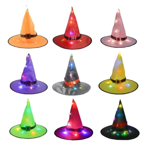 LED Halloween Witch Hat