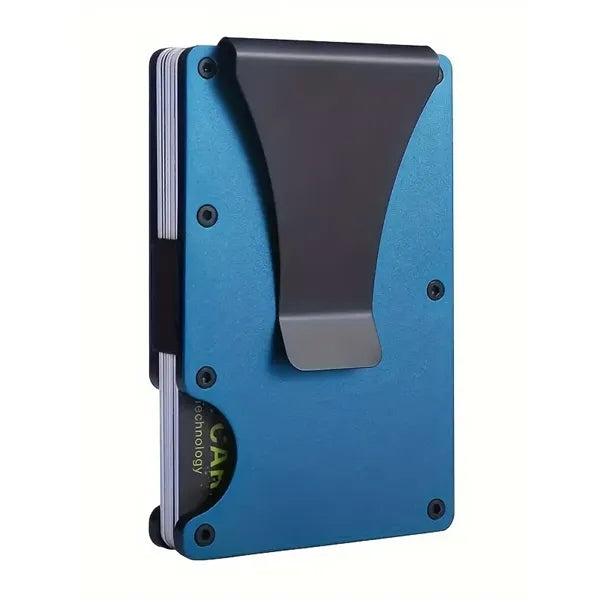 Rfid Aluminum Card Wallet with Cash Clip