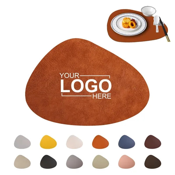 Drop Shaped Leather Placemat