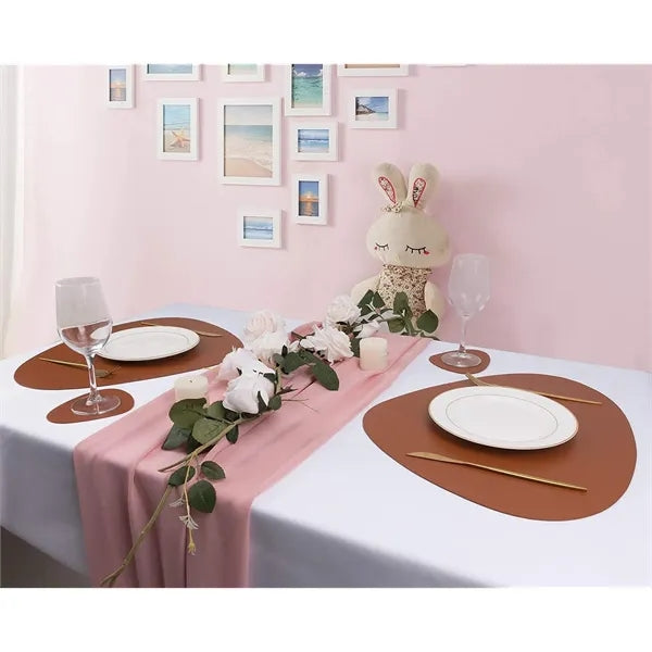 Drop Shaped Leather Placemat