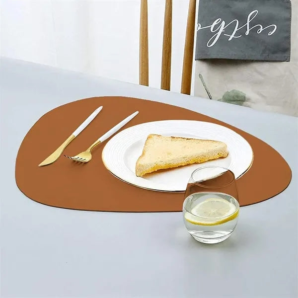 Drop Shaped Leather Placemat