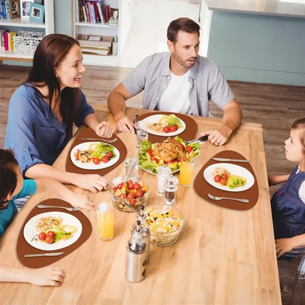 Drop Shaped Leather Placemat