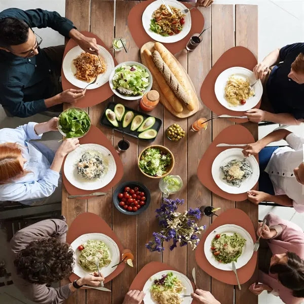 Drop Shaped Leather Placemat